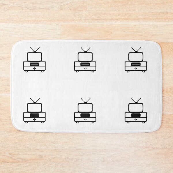 Item preview, Black White Art Television Icon Gradient Background designed and sold by ART ATTACK ZONE.