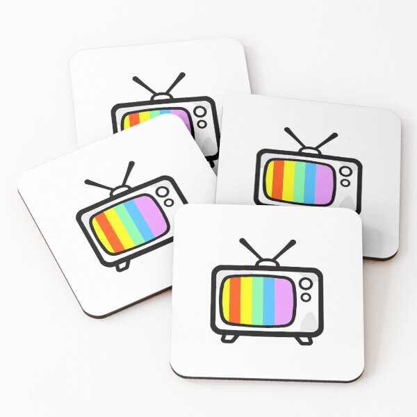 Item preview, Rainbow Art Retro Television Icon Gradient Background designed and sold by ART ATTACK ZONE.