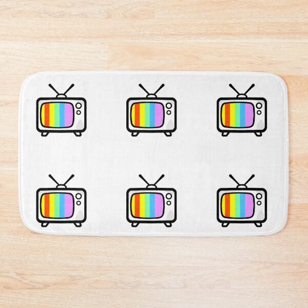 Item preview, Rainbow Art Retro Television Icon Gradient Background designed and sold by ART ATTACK ZONE.