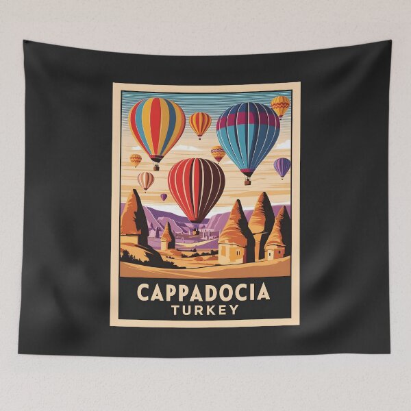 Item preview, A Vintage Travel Art of Cappadocia - Turkey designed and sold by GoodOldVintage.