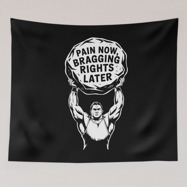 Item preview, Lift Now Brag Later Workout Art designed and sold by Bliss Find And Design.