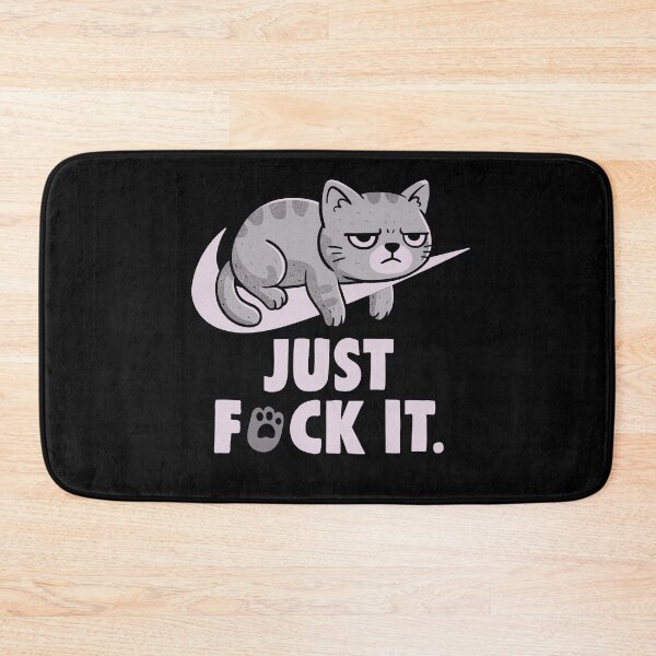 Item preview, Just Fuck It Ironic Funny Cat designed and sold by koalateess.