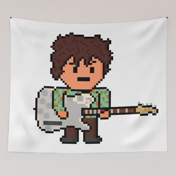 Item preview, Rock Battle Pixel British Awesome Guitar Player designed and sold by gkillerb.