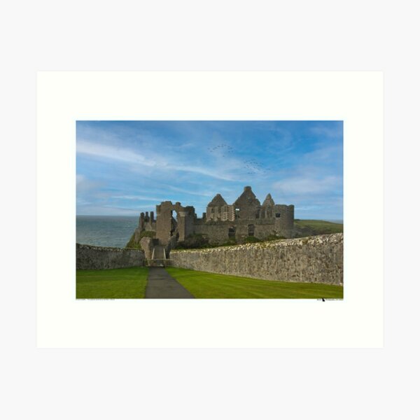 Item preview, Dunluce Castle – The Cliffside Sentinel of Northern Ireland designed and sold by Black Cat Photography.