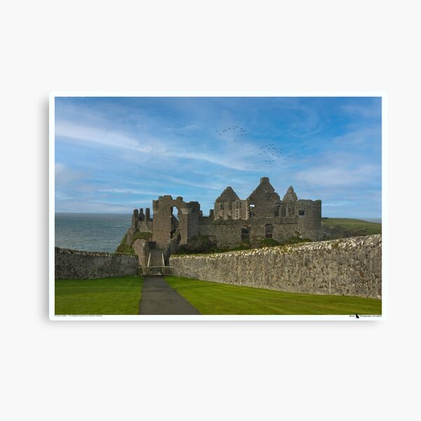 Item preview, Dunluce Castle – The Cliffside Sentinel of Northern Ireland designed and sold by Black Cat Photography.