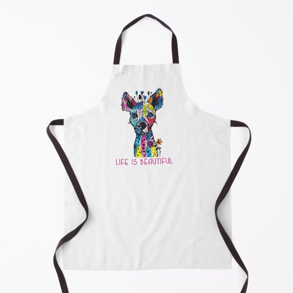 Item preview, Colorful Animal Design – Life is Beautiful – Happy Hyena Motif designed and sold by KolbaVison.