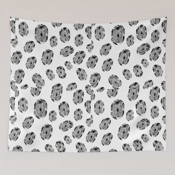 Item preview, Lines Abstract Pattern Fingerprint-like Organic Shapes designed and sold by ART ATTACK ZONE.