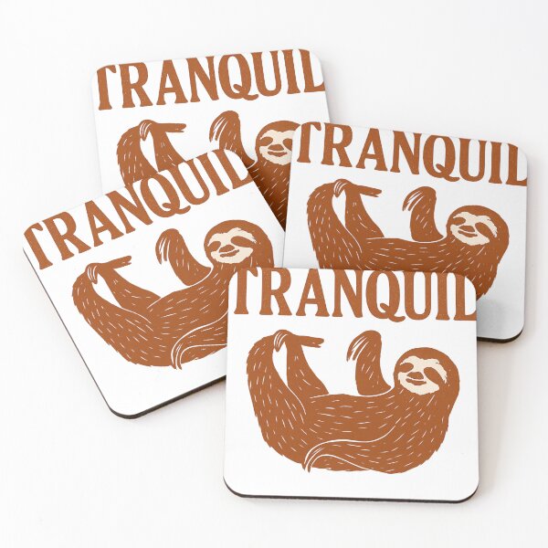 Item preview, Tranquil Sloth Vibes – Peaceful Animal Retro Art designed and sold by JenniferCreaArte .