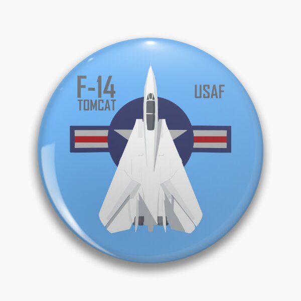 Item preview, F‑14 Tomcat USAF Flat Vector Fighter Jet Top‑Down Illustration designed and sold by VeroshopCR.