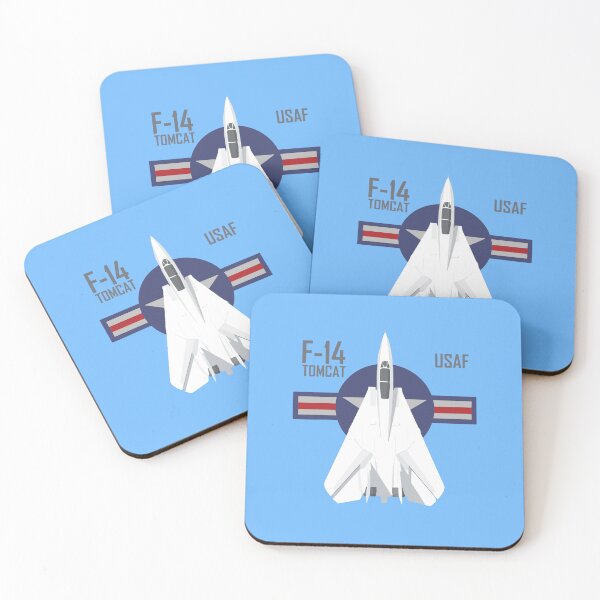 Item preview, F‑14 Tomcat USAF Flat Vector Fighter Jet Top‑Down Illustration designed and sold by VeroshopCR.