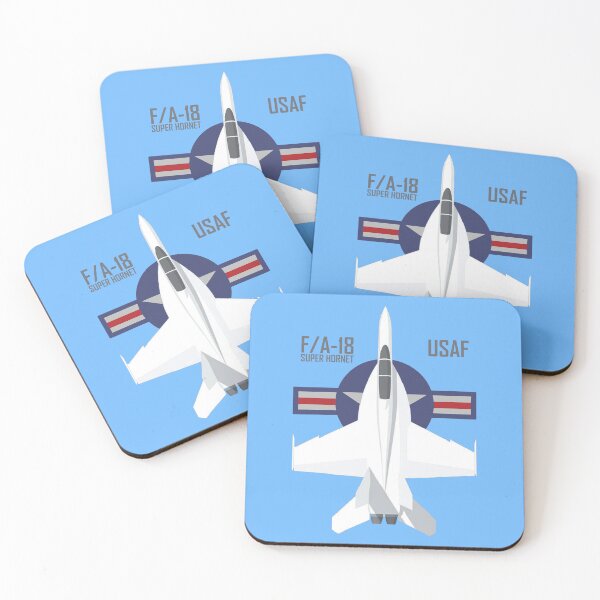 Item preview, F/A‑18 Super Hornet USAF Flat Vector Fighter Jet Top‑Down Illustration designed and sold by VeroshopCR.