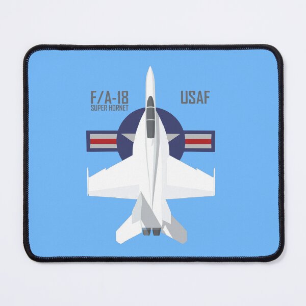 Item preview, F/A‑18 Super Hornet USAF Flat Vector Fighter Jet Top‑Down Illustration designed and sold by VeroshopCR.