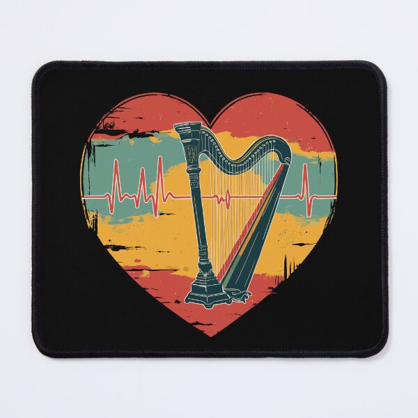 Item preview, Harp Heartbeat designed and sold by JessArty ⭐⭐⭐⭐⭐.