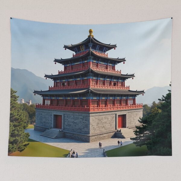 Item preview, Chinese Castle Tower designed and sold by MerlinWear.
