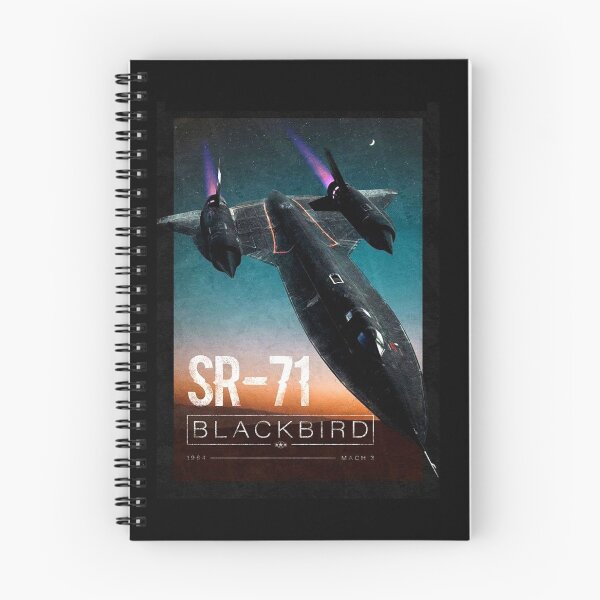 Item preview, SR‑71 Blackbird Mach 3 Vintage Aviation Illustration designed and sold by VeroshopCR.