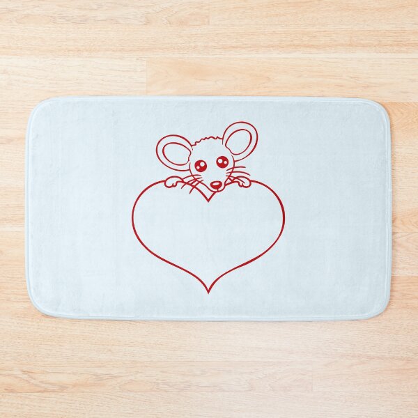 Item preview, Mouse Heart Love Symbol Favorite Animal Pet Cute designed and sold by shirt-o-mat.