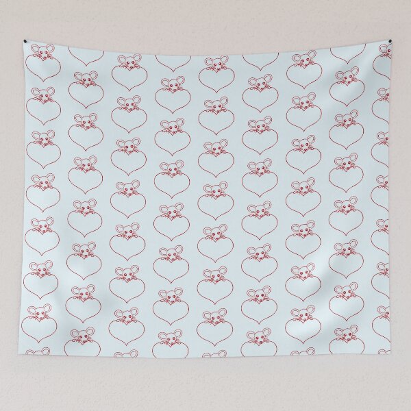 Item preview, Mouse Heart Love Symbol Favorite Animal Pet Cute designed and sold by shirt-o-mat.