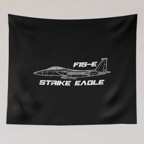 Item preview, F-15E Strike Eagle Jet Line Art – Tactical Fighter Aircraft Illustration for Air Force Aviation Fans designed and sold by VeroshopCR.
