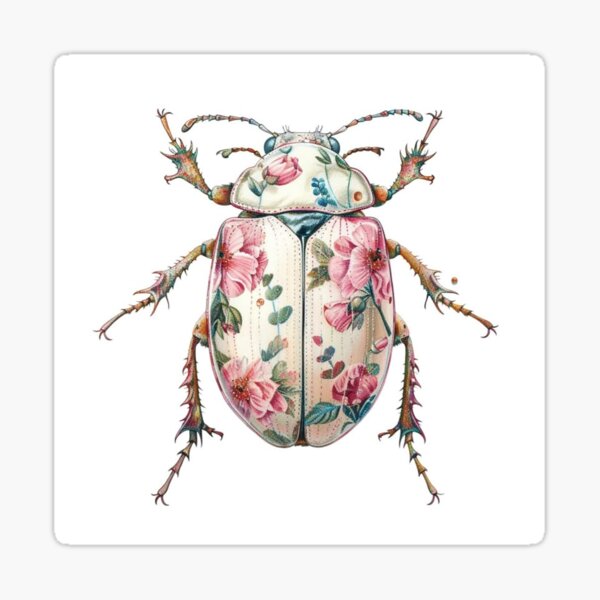 Item preview, Floral Beetle designed and sold by MissAnnieFanny.