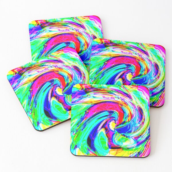 Item preview, Retro Wave Surfs Up – Psychedelic Vaporwave Swirl designed and sold by remipebbles.