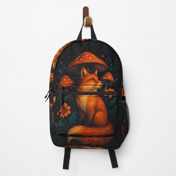 Item preview, Whimsical Fox Among Mushrooms and Wildflowers designed and sold by Amr Siam.