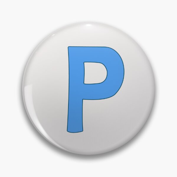 Item preview, letter p blue designed and sold by ZiphGames.