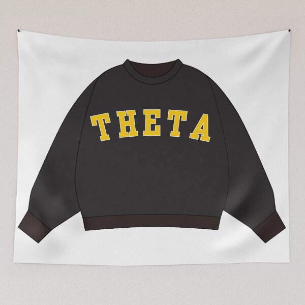 Item preview, Kappa Alpha Theta (THETA) Sorority Sweatshirt Sticker designed and sold by skybluepink studio.