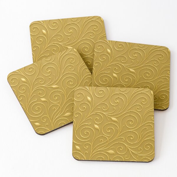 Item preview, Elegant Gold Ornamental Pattern – Luxe Swirl Design designed and sold by Velun.