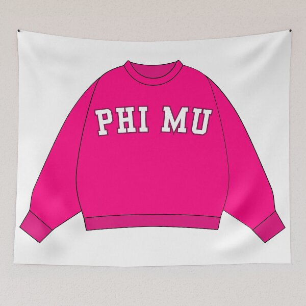 Item preview, Phi Mu Sorority Sweatshirt Sticker designed and sold by skybluepink studio.