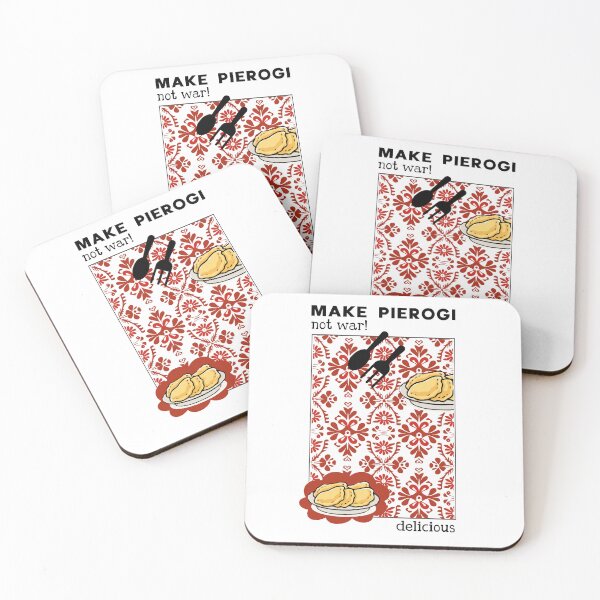 Item preview, Make Pierogi Not War – Folk-Inspired Foodie Peace Design designed and sold by besensible.