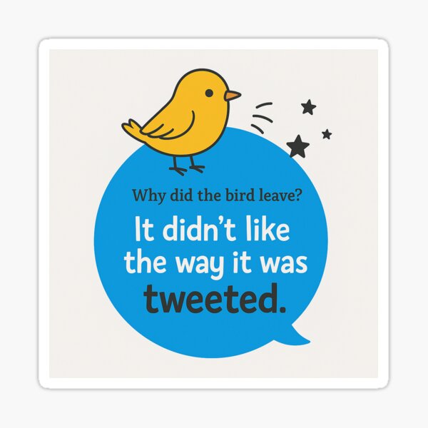 Tweeted Bird Sticker