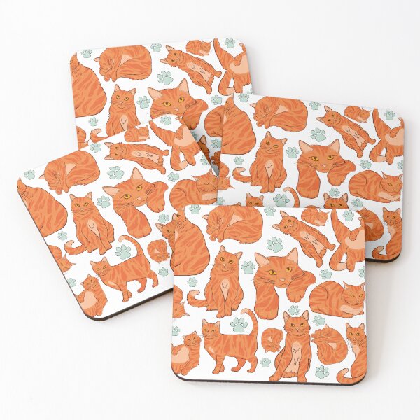 Item preview, Ginger cat pattern designed and sold by BritishDelights.