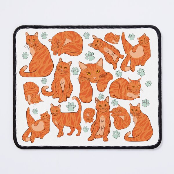 Item preview, Ginger cat pattern designed and sold by BritishDelights.