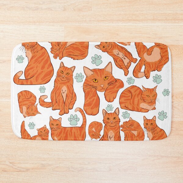 Item preview, Ginger cat pattern designed and sold by BritishDelights.