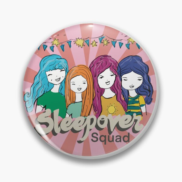 Item preview, Sleepover Squad - Cute Friendship, girls sleepover, memory sleepover, keepsake designed and sold by Pink&Blue  @pink.and.blue_studio.