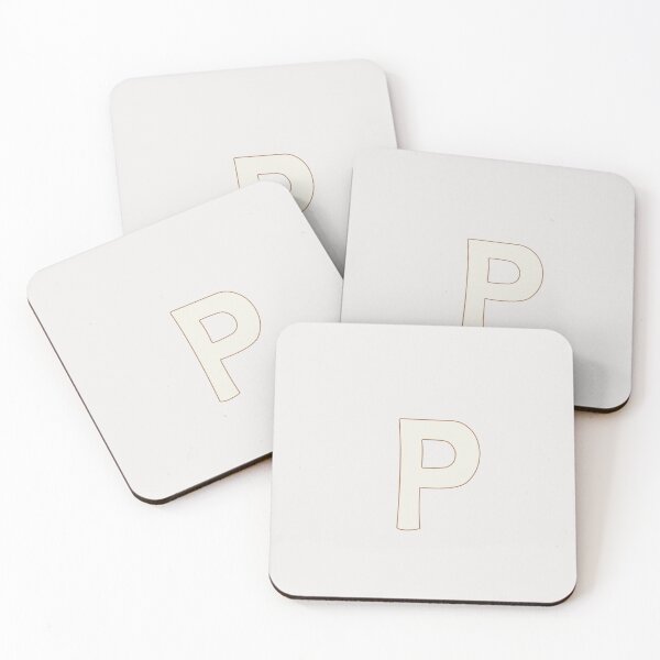 Item preview, letter p white designed and sold by ZiphGames.