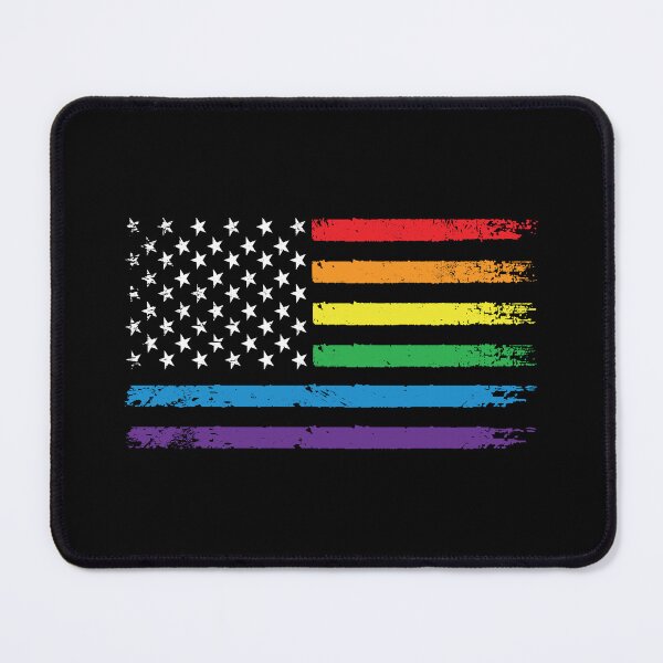 Item preview, Gay Pride Rainbow American Flag | LGBT 4th of July | LGBTQ Progress Flag designed and sold by YikesForever.