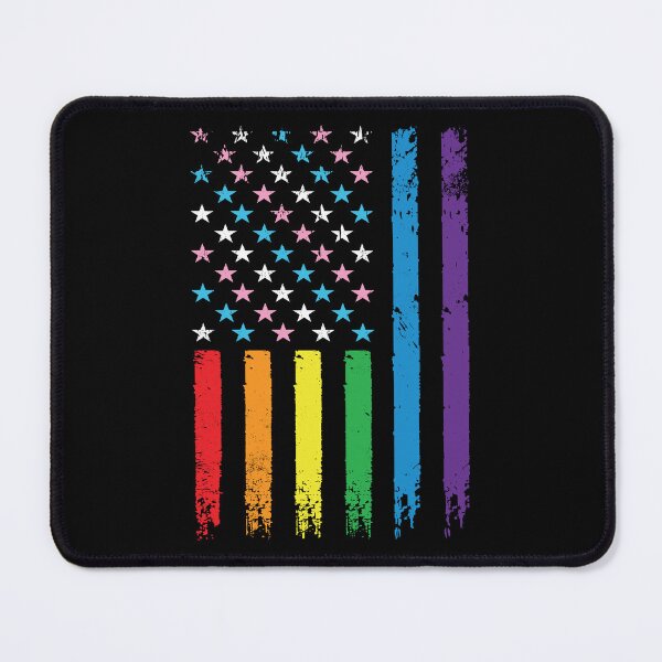 Item preview, Gay Pride Rainbow American Flag | LGBT 4th of July | LGBTQ Progress Flag designed and sold by YikesForever.
