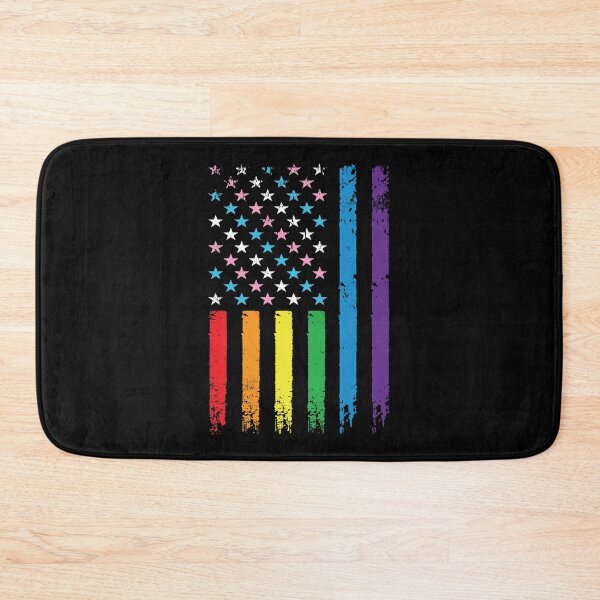 Item preview, Gay Pride Rainbow American Flag | LGBT 4th of July | LGBTQ Progress Flag designed and sold by YikesForever.