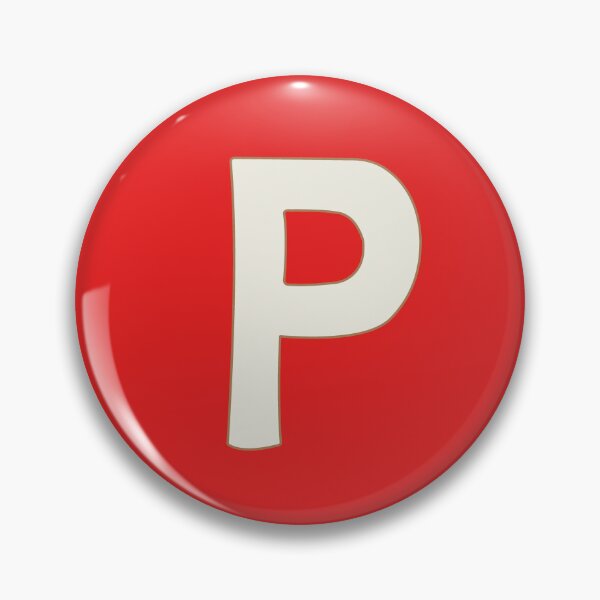 Item preview, letter p white designed and sold by ZiphGames.