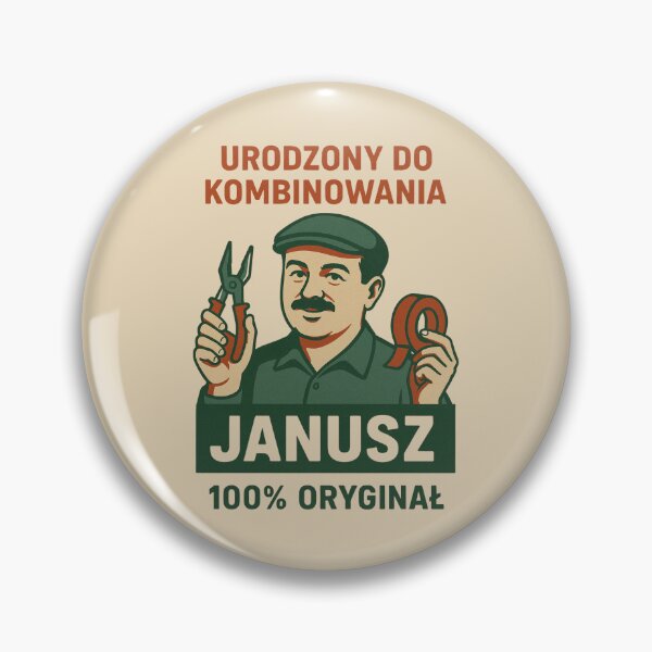 Item preview, Janusz Kombinator| Janusz | Funny Polish Man|  Retro Style designed and sold by Anniko Art Studio.
