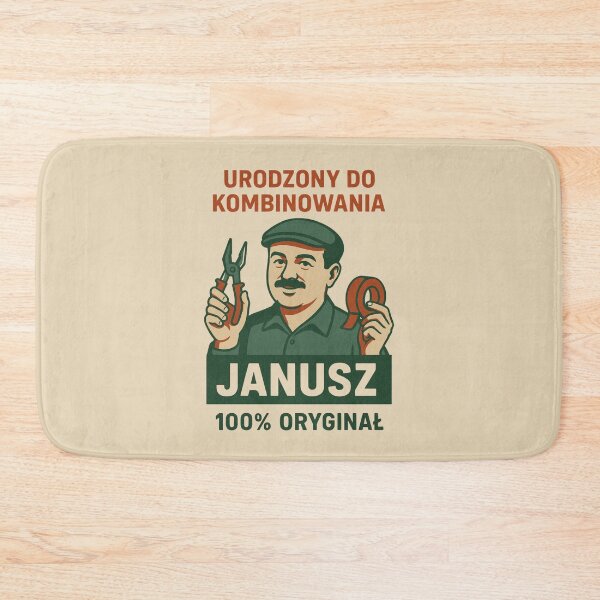 Item preview, Janusz Kombinator| Janusz | Funny Polish Man|  Retro Style designed and sold by Anniko Art Studio.