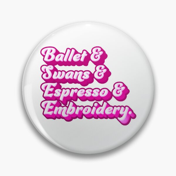Item preview, Ballet & Swans & Espresso & Embroidery designed and sold by jazzydevil.