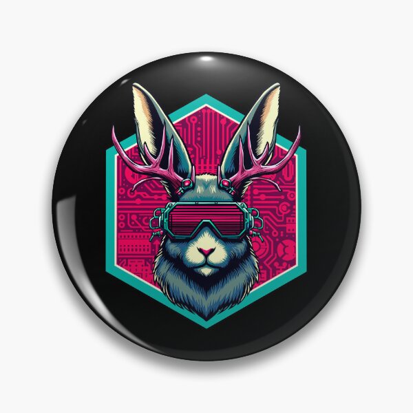 Item preview, Cyberpunk Jackalope designed and sold by Ghost on Toast.