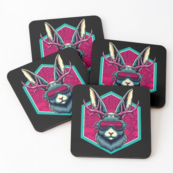 Item preview, Cyberpunk Jackalope designed and sold by Ghost on Toast.