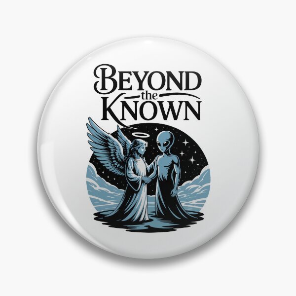 Item preview, Beyond the Known – Angel and Alien Cosmic Encounter Artwork designed and sold by Zanigold.