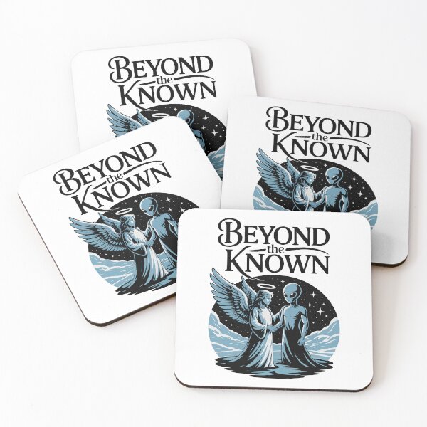 Item preview, Beyond the Known – Angel and Alien Cosmic Encounter Artwork designed and sold by Zanigold.