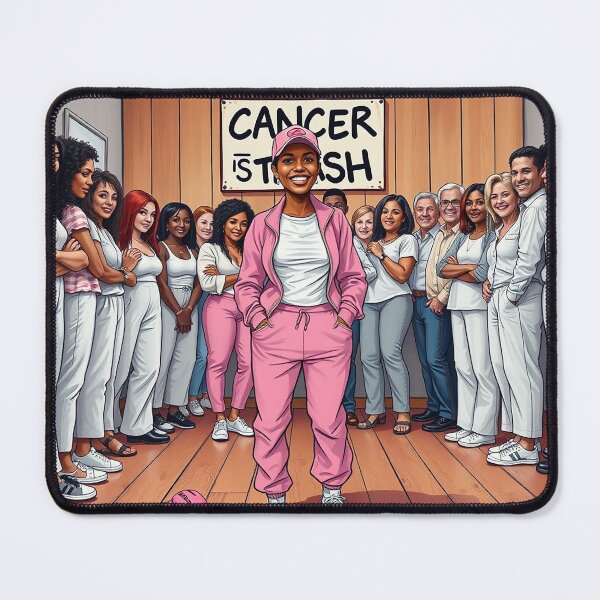 Item preview, CANCER IS TRASH 1.0 designed and sold by alegnacreates.
