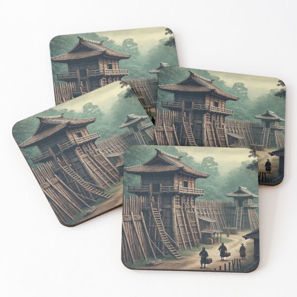 Item preview, Japanese samurai fortification designed and sold by MerlinWear.