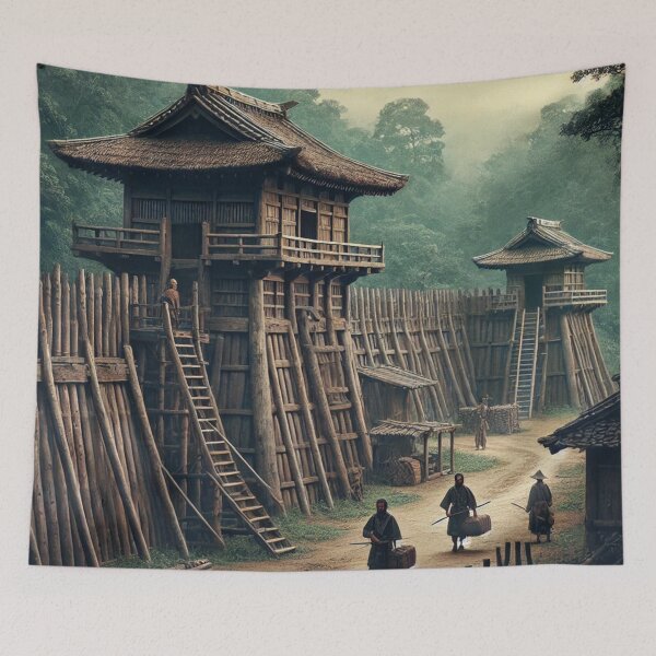 Item preview, Japanese samurai fortification designed and sold by MerlinWear.